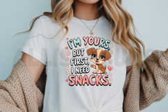 Cute Cartoon Puppy Demands Snacks Valentines Day Pet Love Product Image 3