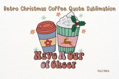 Retro Christmas Coffee Quote Sublimation Product Image 1