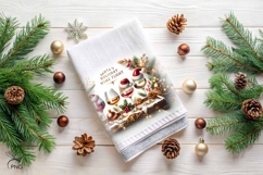 Santa's holiday wine flight Sublimation - 4 Variations Product Image 3