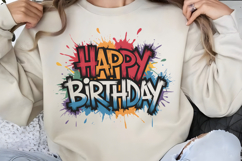 Happy Birthday Sublimation PNG Product Image 1