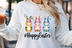 #HappyEaster. PNG, Retro Easter Day Sublimation PNG Product Image 3