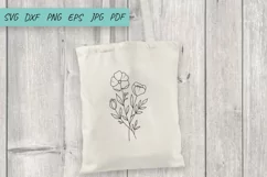 Flower svg, Wildflowers svg, Cute flowers Bouquet of Flowers Product Image 3