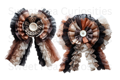 Bows, Ribbon, Lace , Clipart, Ephemera, PNG, Junk Journal Product Image 3