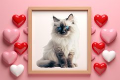 Valentine Cats Clipart, Valentine Pets Clipart Product Image 3