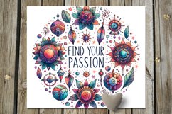 Boho Inscription | 8 Hippie Skinny Tumbler designs, PNG Product Image 3