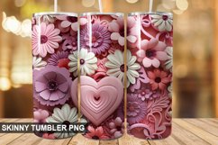 3D Valentine&#039;s Day PNG Tumbler Design Product Image 1