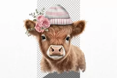 Calf clipart, Farm animals clipart, Watercolor Product Image 3