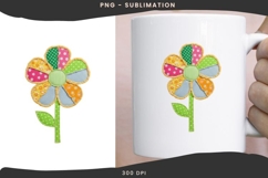 Patchwork flower png design for T-shirts Product Image 3