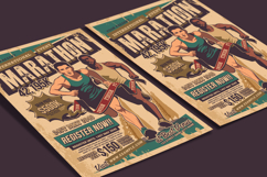 Marathon Run Event Vintage Flyer Product Image 3