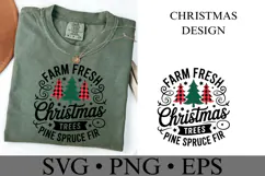 Farm Fresh Christmas Trees Svg | Christmas svg | Shirt Svg Product Image 1