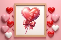 Sweet Valentine Clipart, Watercolor Valentines Day Product Image 3