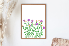 Purple Wildflower Meadow Embroidery Design Product Image 2