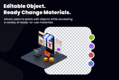 3D isometric online shop Product Image 3