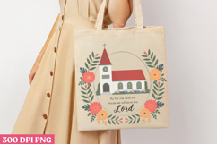 As for me and my house PNG, Retro Church Sublimation PNG Product Image 1
