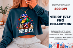 'Merica Duck PNG | Patriotic Mallard Sublimation DTF Product Image 7