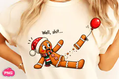 Well Shit Funny Christmas PNG, Trending Christmas PNG Product Image 2