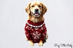 Christmas Retrievers Clipart PNG Product Image 1