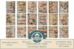 Tapestery of Time Tattered Floral Printable Vintage Paper Product Image 3