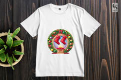 Christmas Stocking Fireplace Decoration PNG Product Image 2