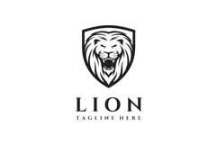 Lion Shield Logo Design Vector Illustration Product Image 3