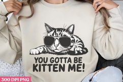 You Gotta Be Kitten Me! PNG, Funny Cat Sublimation PNG Product Image 3