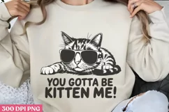 You Gotta Be Kitten Me! PNG, Funny Cat Sublimation PNG Product Image 3