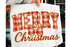 Christmas PNG, Merry Christmas Plaid, Merry Christmas PNG Product Image 5