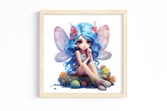Glitter Mushroom Fairy Sublimation Clipart Product Image 3