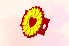 Sunflower, 40 OZ Tumbler, STL/3MF files for 3D Printing Product Image 3