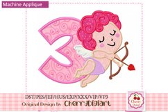 Valentine&#039;s day Numbers applique machine embroidery 2216 Product Image 4