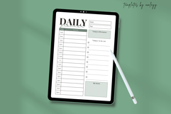 Simple Daily Planner Template | Minimalist Printable Product Image 3