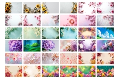 Flowers Background Bundle, Floral Background Designs Product Image 3