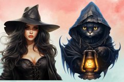 Dark Witch Sublimation Clipart Bundle, Dark Witch Sublimatio Product Image 4