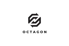 Octagon Arrows logo design vector template Product Image 3