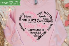 Foster Heart Shape SVG | Mother&#039;s Day Heart SVG PNG Product Image 3