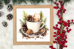 Hand Drawn Cozy Christmas Clipart, Christmas PNG Product Image 4