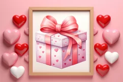 Sweet Valentine Clipart, Watercolor Valentines Day Product Image 3