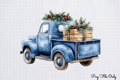 Blue-Christmas-Clipart-Sublimation Clipart Bundle PNG Product Image 4