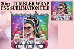 Cozy Sublimation 20oz tumbler wrap, Woman Product Image 1