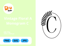 Vintage Floral Monogram Product Image 1