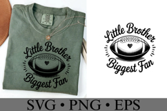 Little Brother Biggest Fan Svg | Game Day Svg | Shirt Svg Product Image 3
