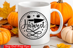 Harvest Fall Round Sign SVG Product Image 3