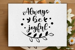 Always Be Joyful SVG Engraved | Faith SVG Product Image 2