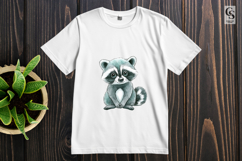 Cute Raccoon Clipart Sublimation PNG Product Image 3