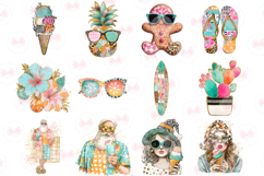 Hand-Drawn Christmas In July Clipart - Set Of 56 Png Bundle Product Image 4