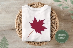 Red Maple leaf Illustration, Maple PNG, Autumn Print Product Image 3