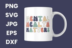 Retro Mental Health Matters, Mental Health Awareness SVG Product Image 3