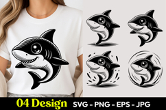 Cartoon Shark SVG PNG Product Image 1