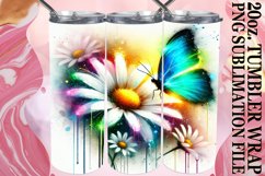 Happy memories 20oz tumbler wrap, Butterfly Product Image 1