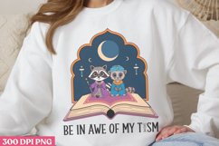 Be in awe of my tism PNG, Funny Raccoon Sublimatio Product Image 3